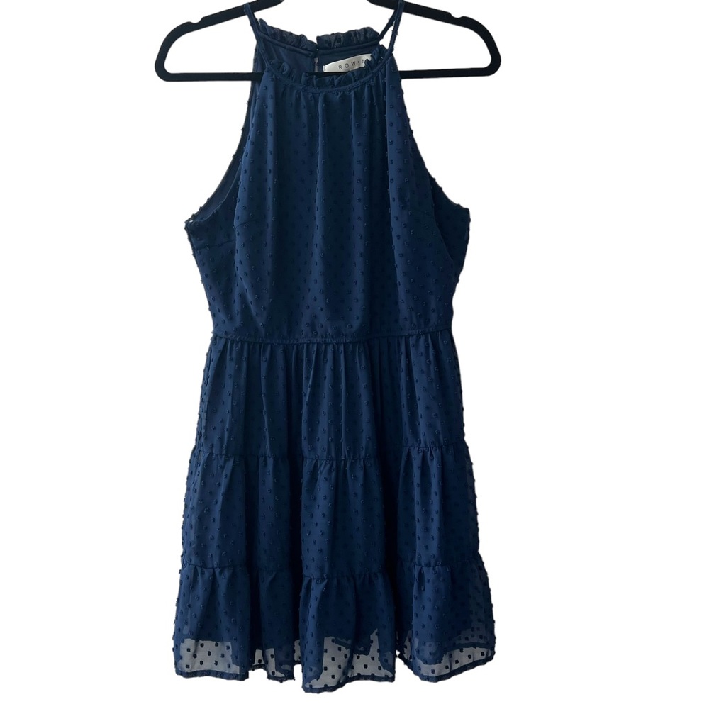 ROWA Navy Blue Sleeveless Sun Dress